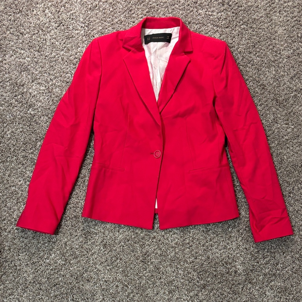 Zara Bold Hot Pink Women's Blazer